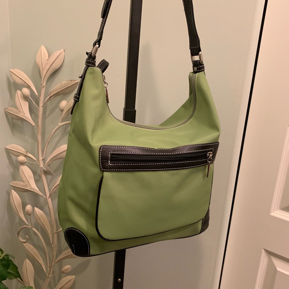 Green and Black Women's Shoulder Bag